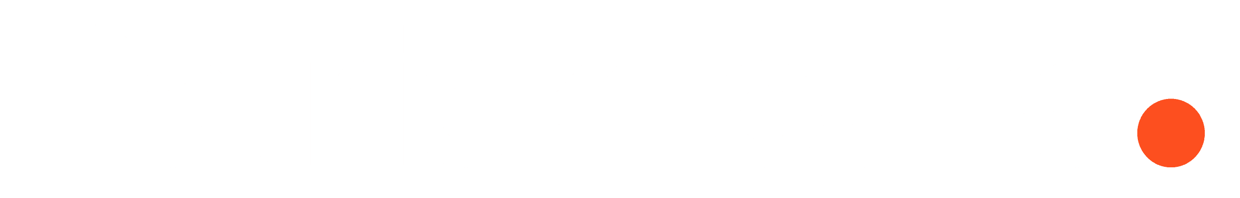 PatrickFound. Logo in white text with a branded orange full stop at the end.